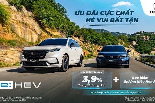 Honda tung chương trình khuyến mại của các dòng xe ô tô trong tháng 6/2025