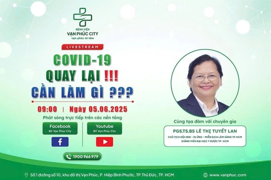 Bệnh viện Vạn Phúc City tổ chức Livestream chuyên đề phòng, chống dịch Covid-19 quay trở lại