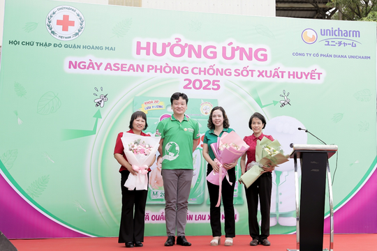 Diana Unicharm phát động lễ ra quân hưởng ứng ngày Asean phòng chống sốt xuất huyết 2025