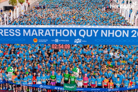 Herbalife Việt Nam đồng hành cùng giải chạy VnEpxress Marathon Quy Nhơn với hơn 12.000 người tham gia