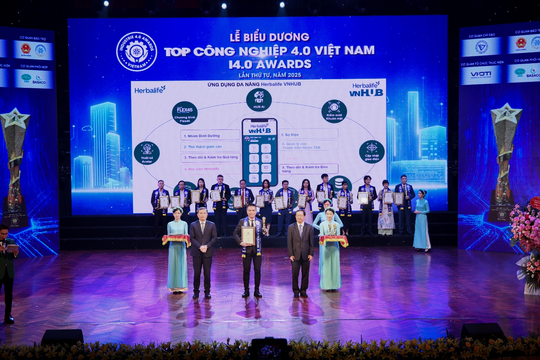 Herbalife Việt Nam đạt giải thưởng “Top Công Nghiệp 4.0” lần thứ 3 liên tiếp