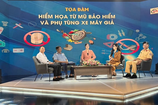 Hiểm họa từ mũ bảo hiểm và phụ tùng xe máy giả