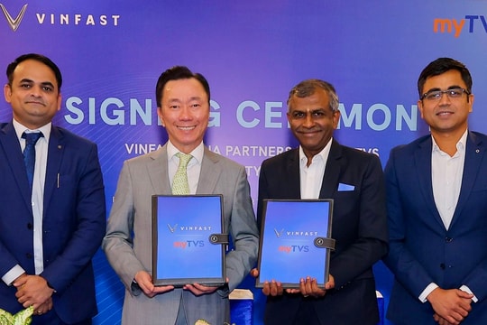 VinFast ký kết chiến lược với myTVS, tăng tốc xây dựng hệ sinh thái hậu mãi tại Ấn Độ