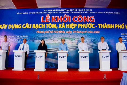 Khởi công xây dựng cầu Rạch Tôm, kết nối giao thông liên vùng TP.HCM và Tây Ninh