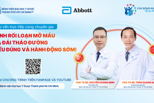 Rối loạn mỡ máu, đái tháo đường - Chủ động bảo vệ tim mạch và sức khỏe toàn diện