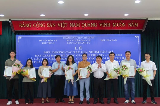 TP.HCM khen thưởng tác phẩm hay, xuất sắc viết về thành phố trong quý 2/2025