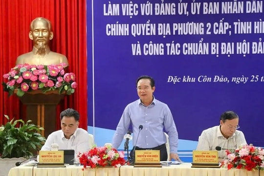Chủ tịch UBND TP.HCM Nguyễn Văn Được làm việc với đặc khu Côn Đảo