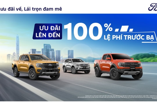 Khách mua xe Ford trong tháng 8 được nhận ưu đãi lên tới gần 60 triệu đồng