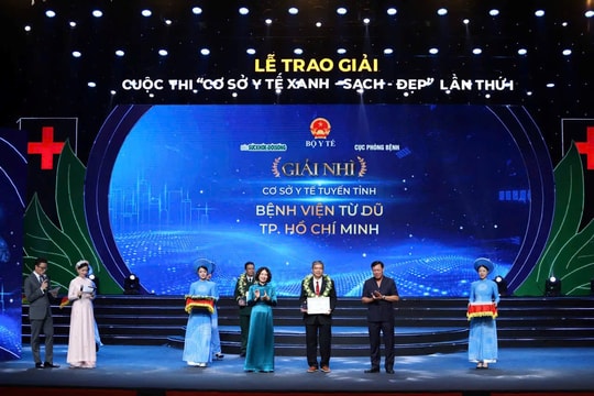 Bệnh viện Từ Dũ đạt giải nhì cuộc thi 'Cơ sở y tế xanh - sạch - đẹp'