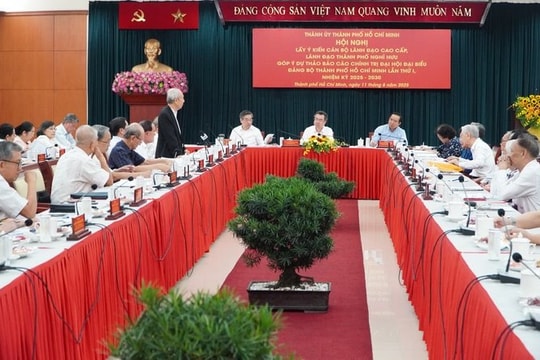 TP.HCM lấy ý kiến cán bộ lãnh đạo nghỉ hưu về dự thảo Báo cáo Chính trị Đại hội Đảng bộ