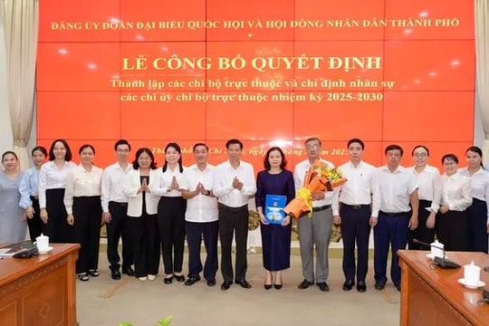 Đảng ủy Đoàn ĐBQH và HĐND TP.HCM thành lập 6 chi bộ