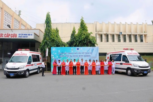 Ra mắt 2 trạm cấp cứu vệ tinh 115 tại khu vực Bình Dương