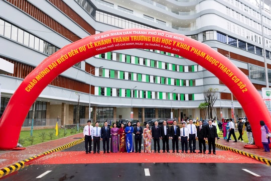 TP.HCM khánh thành trường Y hơn 2.400 tỷ tại Cụm y tế Tân Kiên