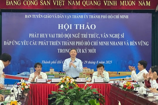 Trí thức và văn nghệ sĩ - Điểm tựa tương lai TP.HCM phát triển nhanh và bền vững