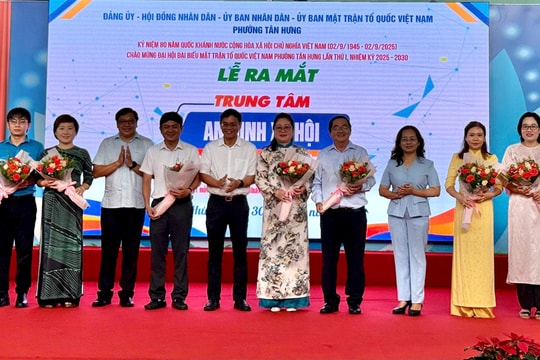 Phường Tân Hưng ra mắt Trung tâm an sinh xã hội để trợ giúp người dân