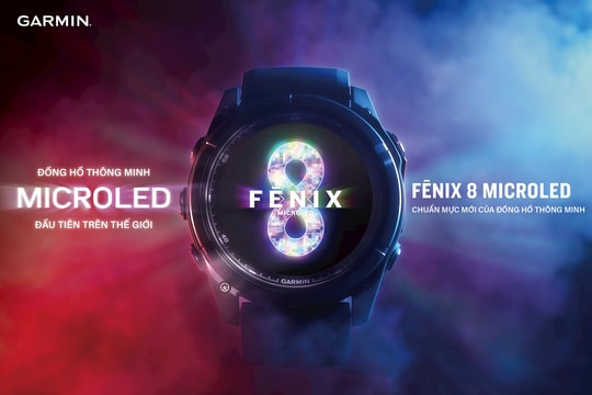 Garmin chính thức công bố đồng hồ thông minh cao cấp fenix 8 MicroLED