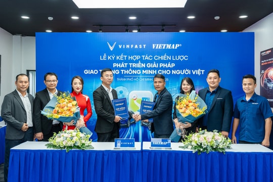 VinFast và Vietmap ký kết hợp tác chiến lược, phát triển giải pháp giao thông thông minh cho người Việt