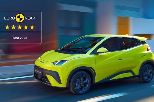 BYD DOLPHIN SURF đạt chứng nhận an toàn tối đa 5 sao Euro NCAP