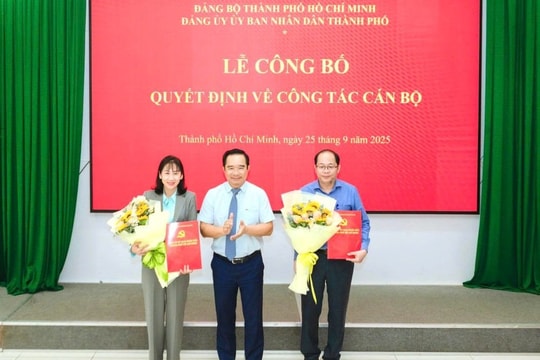 Ban Thường vụ Đảng ủy UBND TP.HCM bổ sung 2 ủy viên