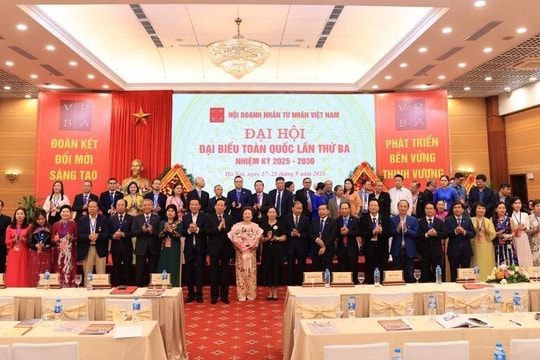 Hội Doanh nhân Tư nhân Việt Nam tổ chức Đại hội Đại biểu Toàn quốc lần thứ ba, nhiệm kỳ 2025-2030
