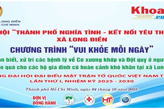 Vui khỏe mỗi ngày góp phần nâng cao ý thức bảo vệ cơ xương khớp và phòng ngừa đột quỵ cho người cao tuổi xã Long Điền