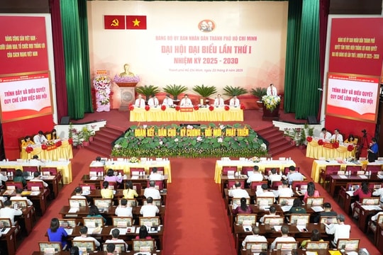 Đại hội đại biểu Đảng bộ TP.HCM lần thứ I không sử dụng tài liệu giấy