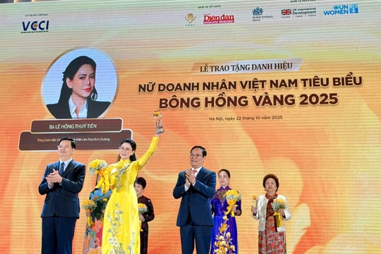 CEO Lê Hồng Thủy Tiên – Nữ lãnh đạo IPPG được vinh danh Top 10 “Bông Hồng Vàng Việt Nam 2025”
