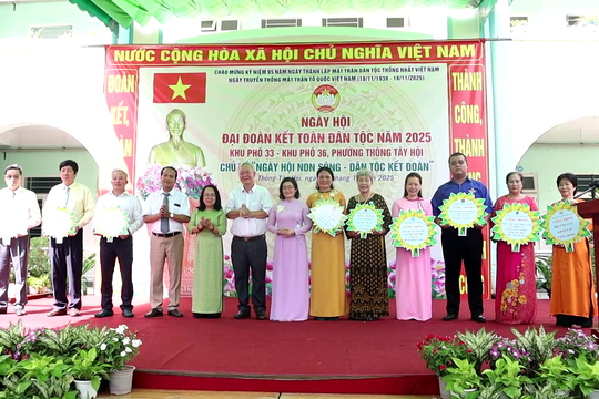 Dấu ấn Ngày hội Đại đoàn kết Toàn dân tộc phường Thông Tây Hội