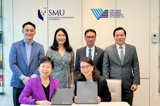 ĐHQG TP.HCM và Đại học Quản lý Singapore ký kết bản ghi nhớ về tăng cường hợp tác