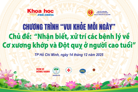 “Vui khỏe mỗi ngày”: Giúp người cao tuổi hiểu rõ hơn về bệnh cơ xương khớp và đột quỵ