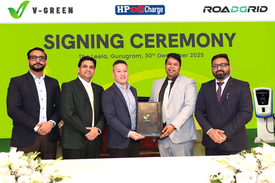 V-GREEN và RoadGrid India công bố hợp tác chiến lược nhằm mở rộng hạ tầng sạc nhanh xe điện trên toàn Ấn Độ