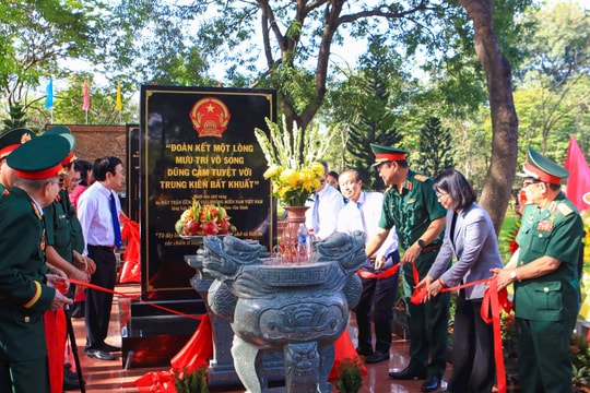 Khánh thành Bia tưởng niệm cán bộ, chiến sĩ biệt động Sài Gòn - Gia Định
