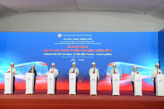 TP.HCM khởi công tuyến Metro số 2, đẩy nhanh tiến độ triển khai
