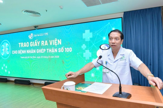 Bệnh nhân "Hạnh Phúc" đánh dấu ca ghép thận thứ 100 của Bệnh viện Quân y 175
