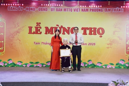 Phường Tam Thắng, TP.HCM tổ chức lễ mừng thọ cho người cao tuổi