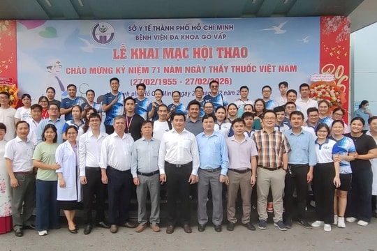Nhiều ý nghĩa từ hội thao chào mừng Ngày Thầy thuốc Việt Nam của Bệnh viện Đa khoa Gò Vấp