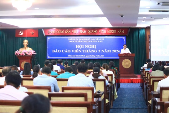 Hội nghị Báo cáo viên tháng 3/2026: Hướng tới bầu cử đại biểu Quốc hội khóa XVI