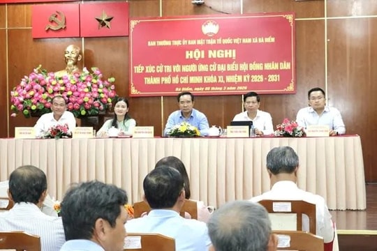 Chủ tịch UBND TP.HCM Nguyễn Văn Được tiếp xúc cử tri