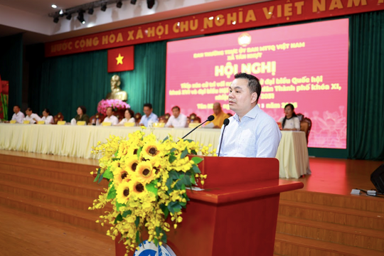 PGS.TS.BS Nguyễn Trọng Hào tiếp xúc cử tri Đơn vị bầu cử số 40: Trọng tâm phát triển y tế, giáo dục và nâng cao chất lượng sống