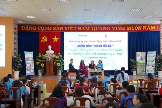 'Vui khỏe mỗi ngày' chăm sóc sức khỏe phái đẹp chào mừng Ngày Quốc tế Phụ nữ 8/3