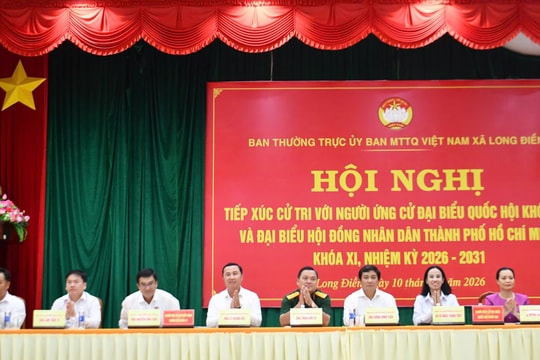 Ứng cử viên ĐBQH và HĐND TP.HCM tiếp xúc cử tri tại xã Long Điền và phường Tam Long