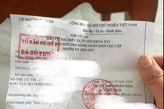 Bộ Công an cảnh báo nguy cơ tiềm ẩn khi đăng ảnh thẻ cử tri lên mạng xã hội