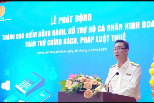 Cục Thuế TP.HCM triển khai 15 giải pháp trọng tâm, hỗ trợ hơn 364.000 hộ kinh doanh