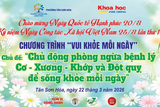 Lan tỏa hạnh phúc chương trình “Vui khỏe mỗi ngày” đến phường Tân Sơn Hòa