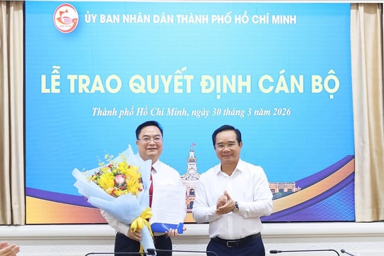TP.HCM trao quyết định bổ nhiệm ông Hoàng Vũ Thảnh làm Giám đốc Sở Tài chính