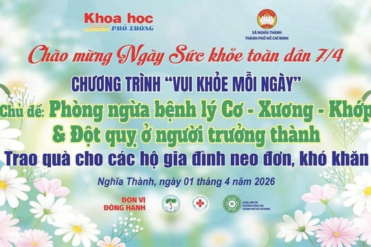 “Vui khỏe mỗi ngày” đến xã Nghĩa Thành ở vùng ven TP.HCM