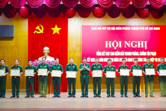 Bộ đội Biên phòng TP.HCM tổng kết cao điểm phòng, chống tội phạm trước trong và sau Tết 2026