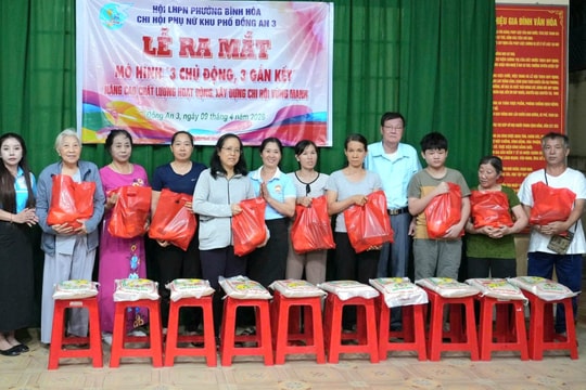 Hội LHPN phường Bình Hòa ra mắt mô hình “3 chủ động - 3 gắn kết”