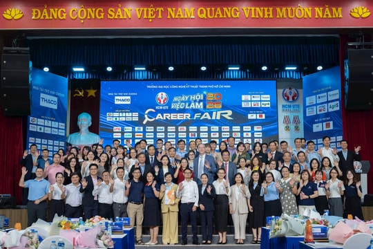 Hơn 5.000 sinh viên tham gia Ngày hội việc làm 2026 tại Trường ĐH Công nghệ Kỹ thuật TP.HCM