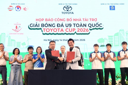 Khởi động Giải bóng đá U9 toàn quốc Toyota Cup 2026